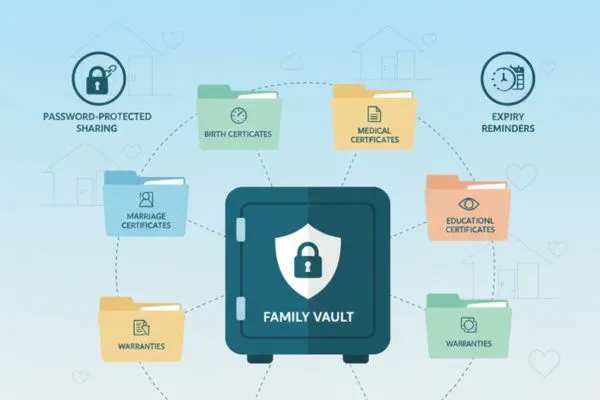 Vault Storage for Family Document Management